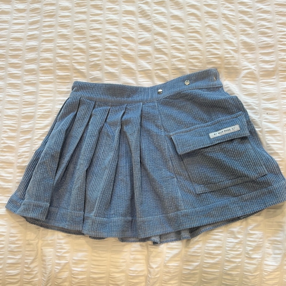 My mum Made it blue Pleated Skirt. Size Xs/S